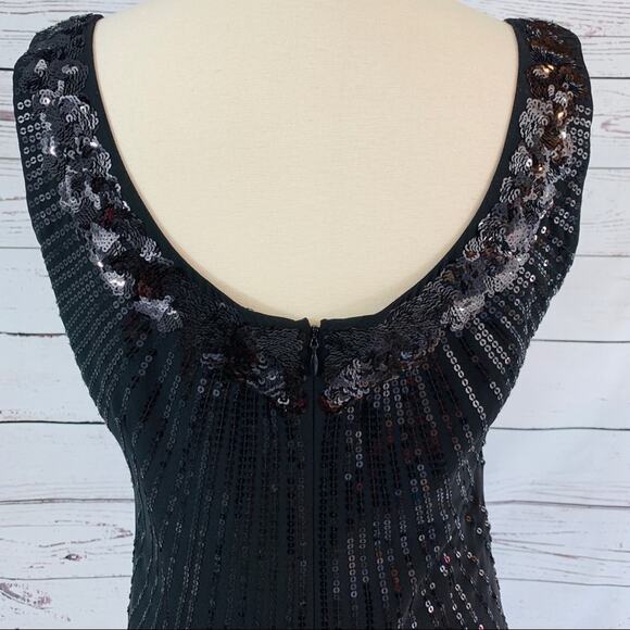 White House Black Market sequin black party dress - Picture 5 of 7